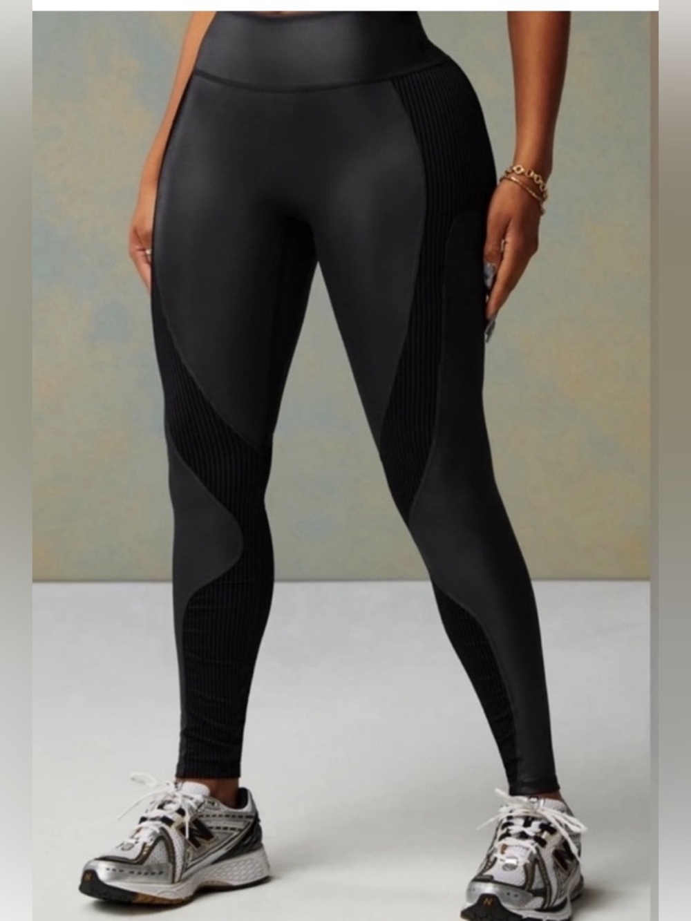 NWT - Fabletics faux leather leggings